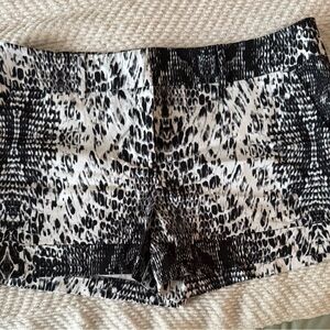 Stylish Black and White Women's Shorts